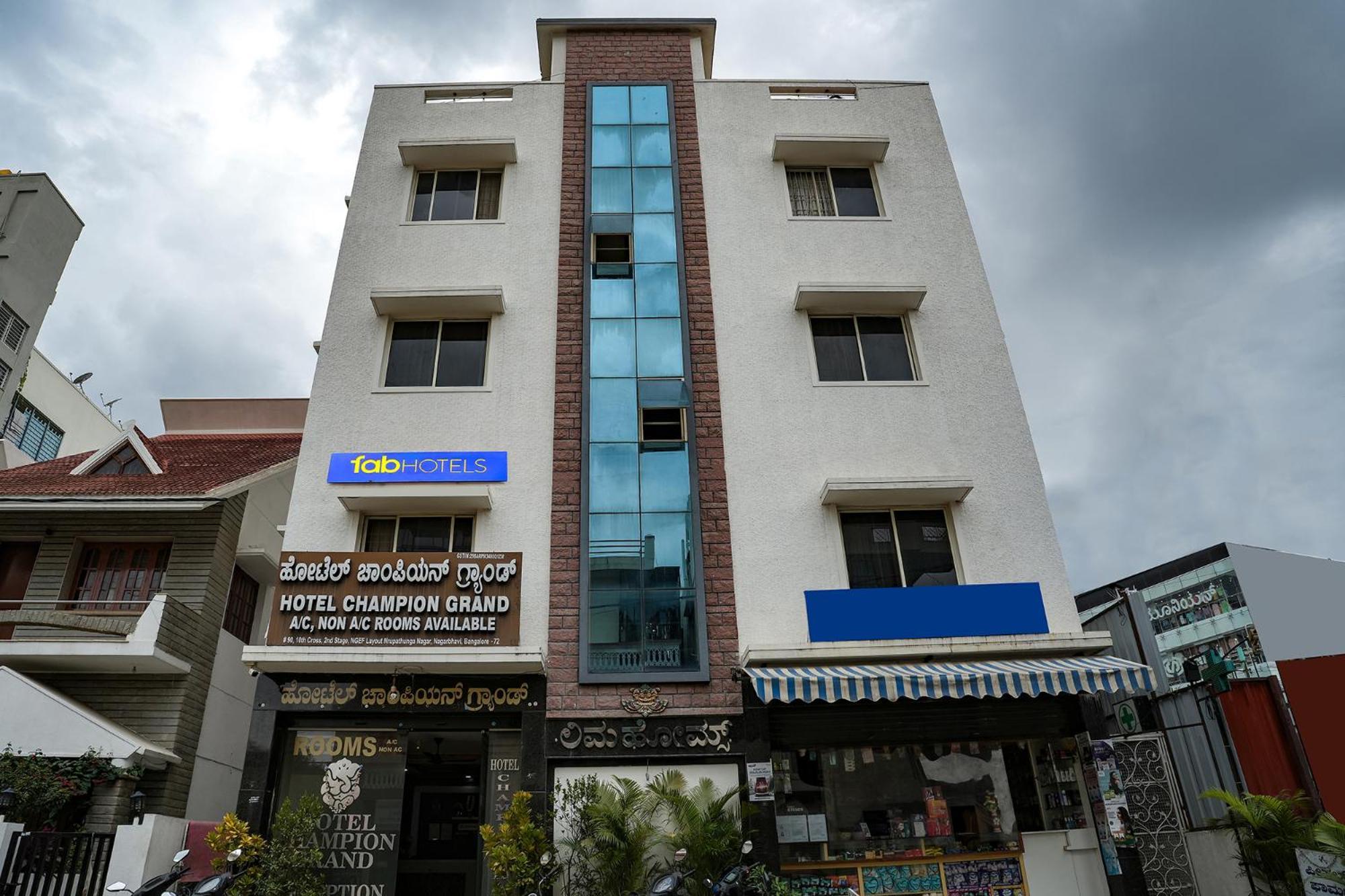 Fabhotel Champion Grand - Nr Fortis Hospital, Nagarbhavi Jalahalli Bagian luar foto